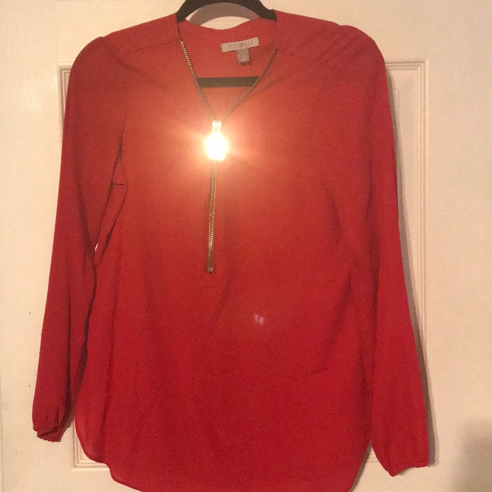 Red blouse